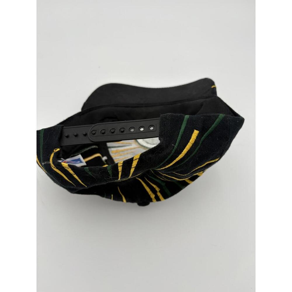 Vintage Deadstock Y2K Team NFL Black Green Bay Packers Graphic Baseball Snapback - Picture 6 of 6